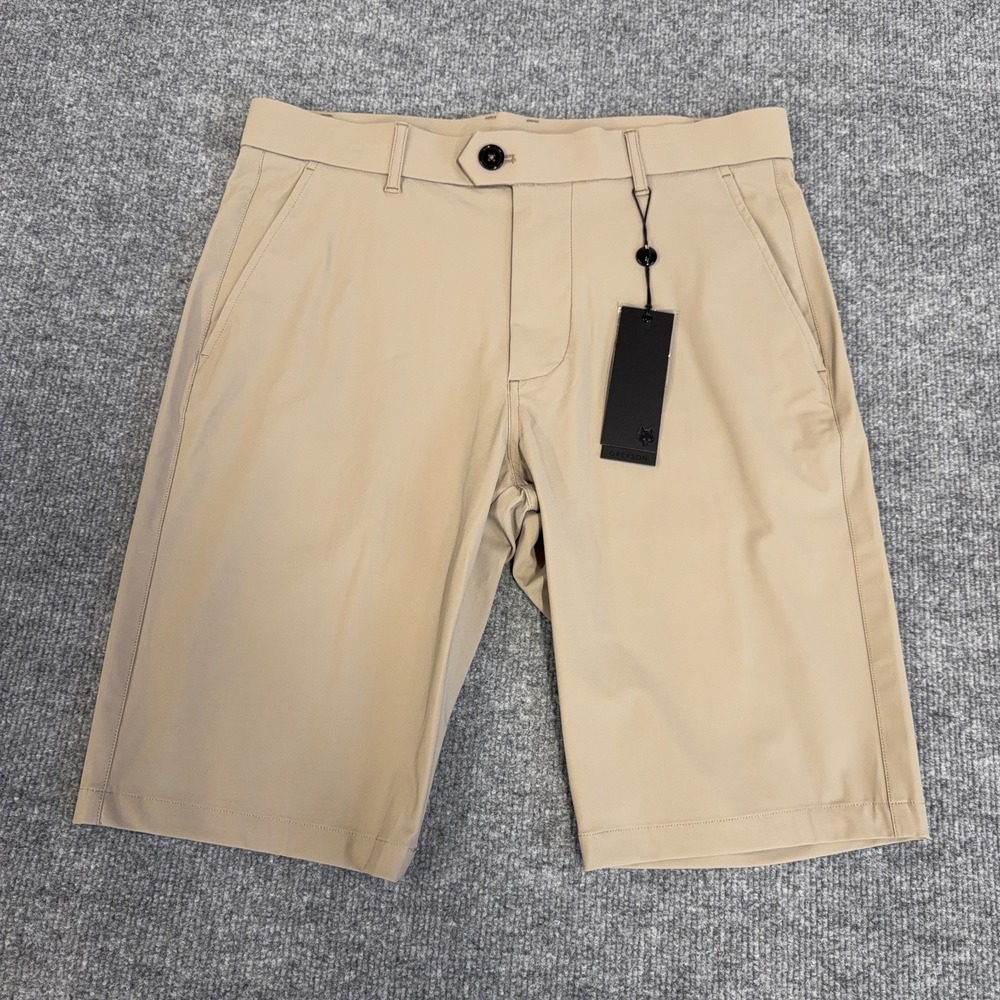 Greyson Golf Shorts Montauk Polyamide Men 30 Riverstone Khaki Tan 10" Inseam NEW